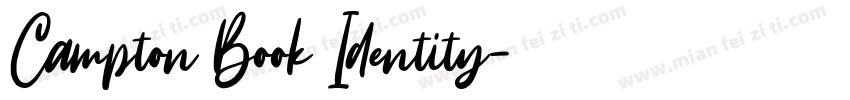 Campton Book Identity字体转换
